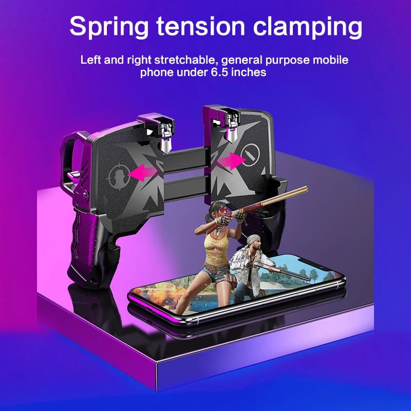  PUBG Mobile Game Controller Gamepad Metal Trigger Fast Shooting Button Free Fire Gamepad Joystick F