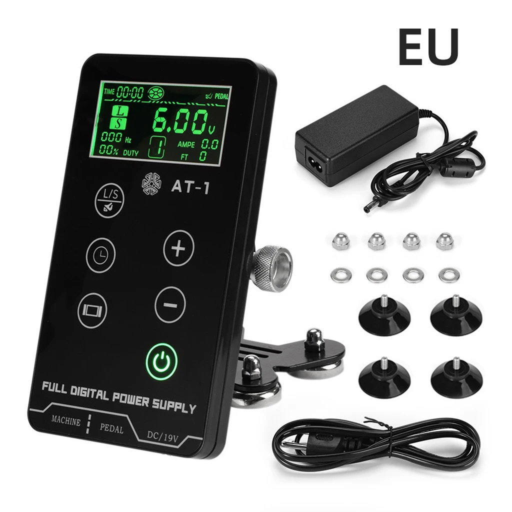 Touch Screen Intelligent Digital LCD Makeup Dual Tattoo Power Supplies EU HP-2 Digital LCD Tattoo Power Supply 