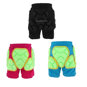 

Unisex Kids Child Impact Padded Shorts Padded Hip Butt Pad Protective Gear - Multiple Colors & Sizes