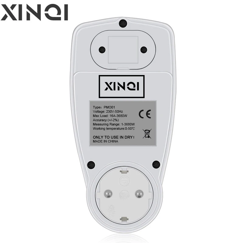 EU Digital LCD Energy watt Meter Wattmeter Wattage Electricity Kwh Power monitor Electric Meter Measuring Outlet Power Analyzer power meter