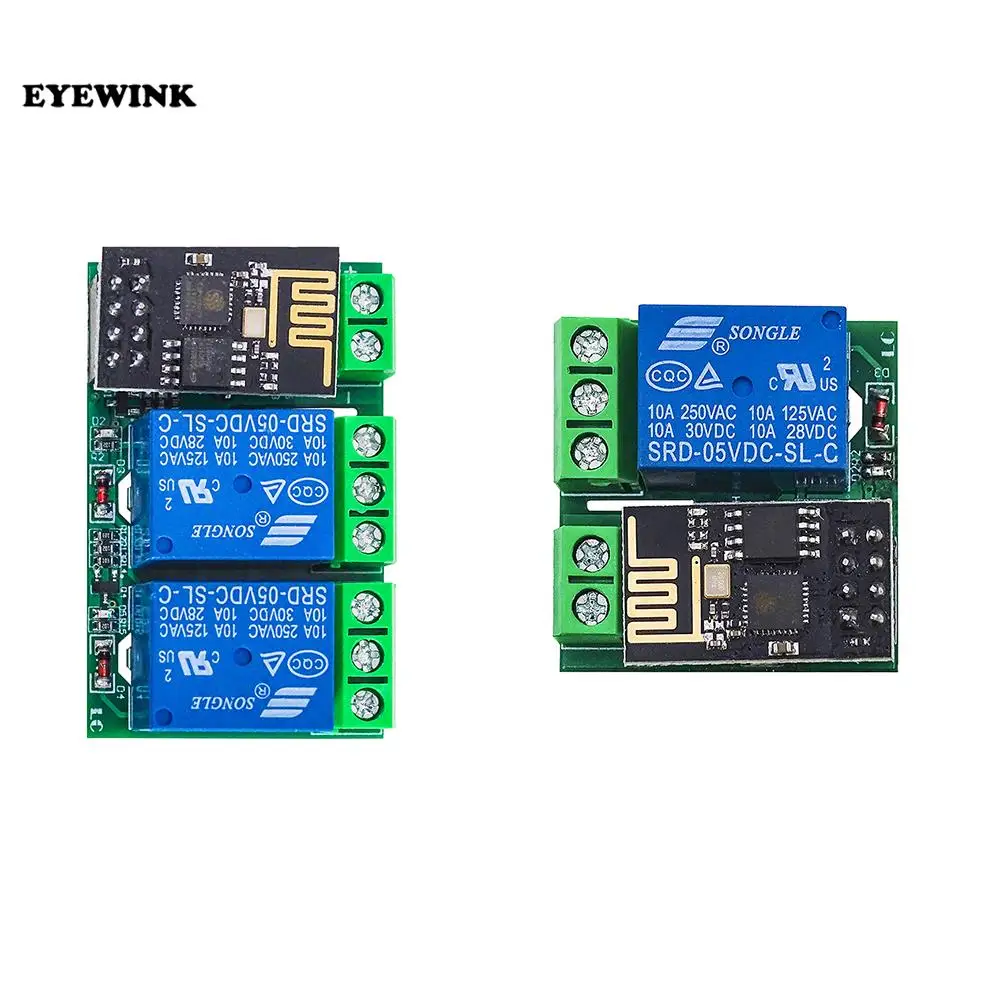 ESP8266 ESP-01/01S 1-канальный/2 WiFi реле канальный модуль | Электронные компоненты и