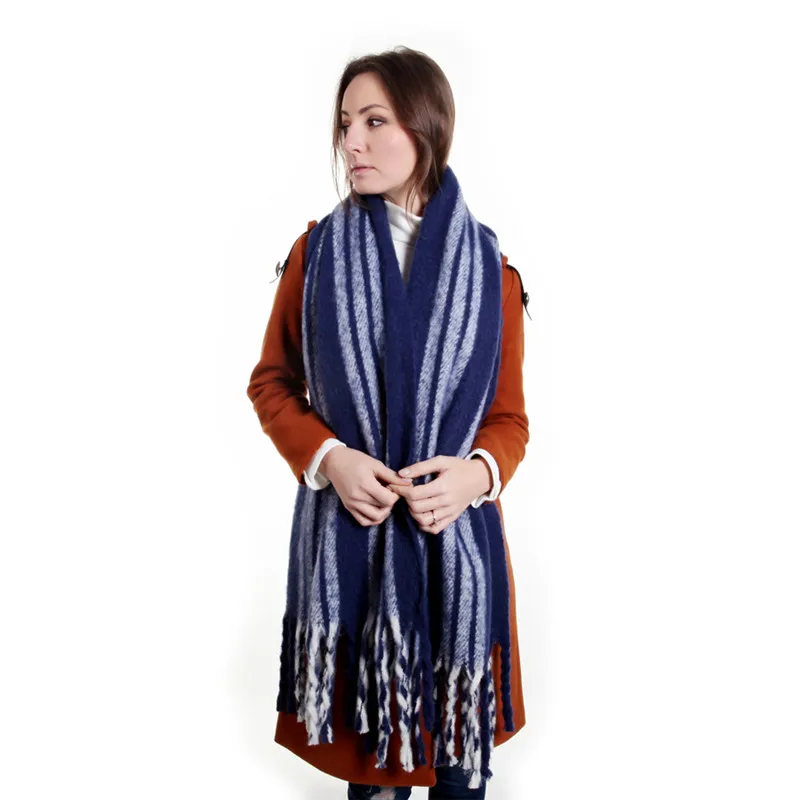 CYSINCOS Newarrival, осенне-зимний женский, для девушек, двухсторонний, дикий, мягкий, темпераментный, толстый шарф, свежий, шерстяной, Удобный шарф
