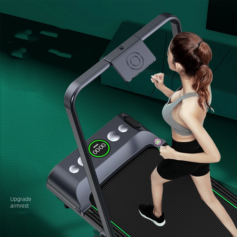 US $187.26 Exercise Treadmill With Handrail UltraThin Foldable Running Walkingpad Electric Treadmill Safe Durable Home Fitness Equipment