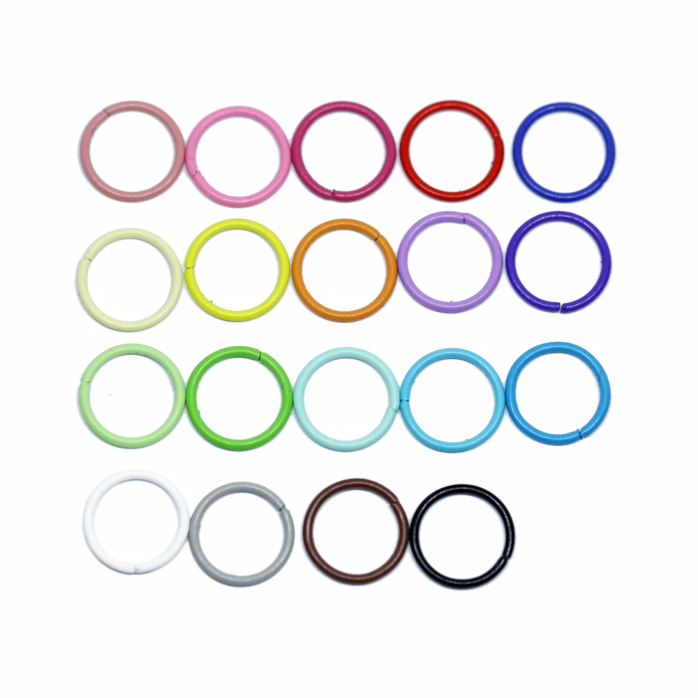 1x10mm 100pcs/lot 19 Colors Metal DIY Jewelry Findings Open Single Loops Jump Rings & Split Ring for jewelry making