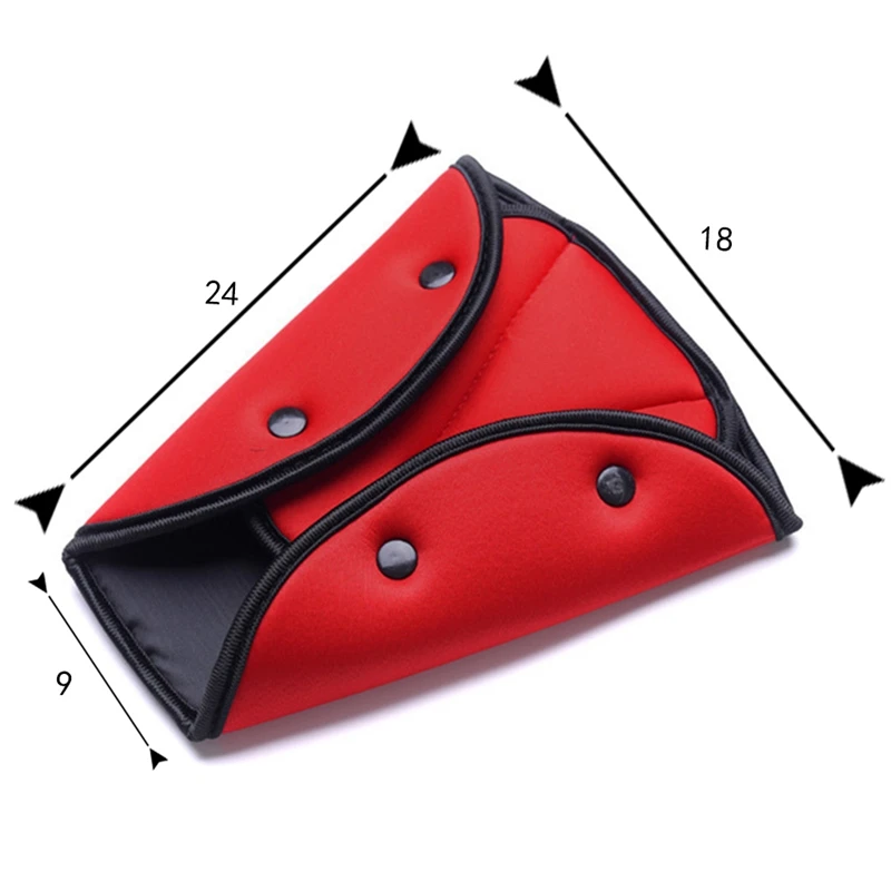 Универсальный автомобильный безопасный Чехол для ремня безопасности, мягкий Регулируемый треугольный ремень безопасности, фиксаторы, защита для детей, детские пояса