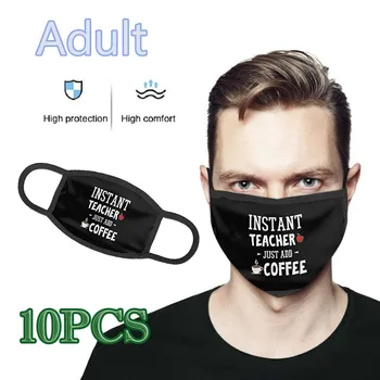 

Adult Polyester Washable Breathable Reusable Sports Print Ear Hanging Mask Windproof Mouth Cover Mouth-muffle face mask fashion