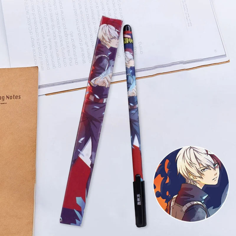 

1PC Anime Demon Slayer Kimetsu No Yaiba Kamado Tanjirou 0.5mm Gel Pen Kawaii Stationery School Student Writing Supply
