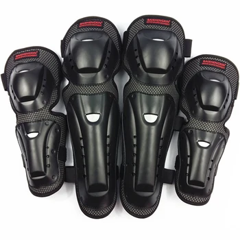 

2Pairs Motorcycle Knee Elbow Protective Pads Motocross Skating Knee Protectors Riding Protective Gears Pads Protection