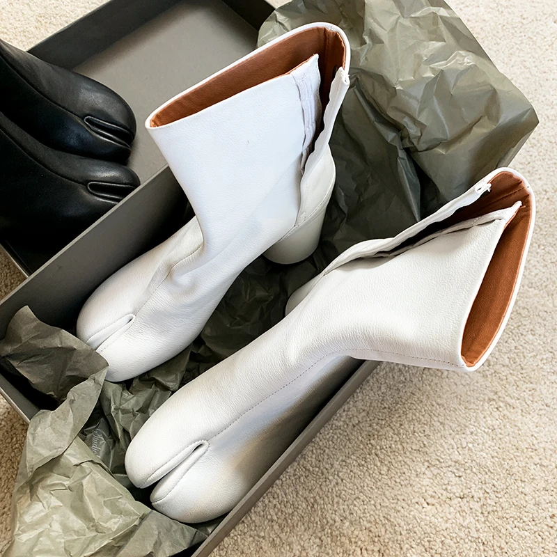 

Salu 2019 New Genuine leather Women Ankle Boots Heels Flock Stretch Boots Party Dancing Casual Shoes Woman Winter Short Boots