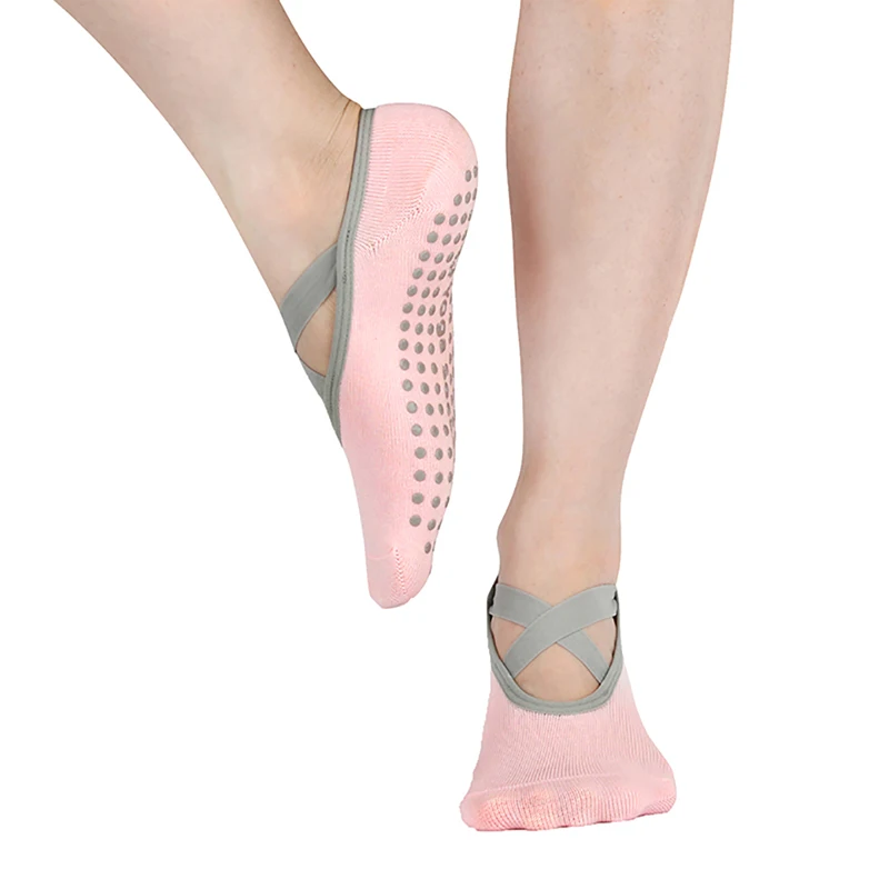 1 пара спортивных носков, тапочки для женщин, противоскользящие дамские демпфирующие бандажные Носки для пилатеса, балетная пятка, защитная накладка для танцев
