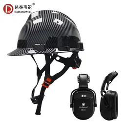 Casque de sécurité avec protège oreilles, casque de sécurité industriel de haute qualité 