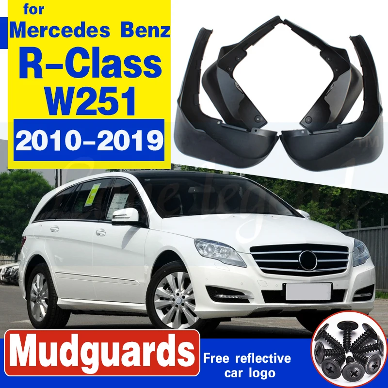 

For Mercedes Benz R class R280 R350 R300 R500 W251 Auto Mud Flap Splash Guard Mudguards 2010-2019 car accessories 4pcs