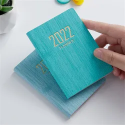 Carnet de notes A7 en couleur unie, planificateur, planificateur, planificateur, planificateur, planificateur, planificateur, Agenda quotidien, hebdomadaire, carnet de rappel, Version anglaise, 2022 