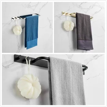 

Towel Bar, Stainless Steel Towel Rack for Bathroom,Towel Holder Hooks Wall Mount For Kitchen Storage Organizer Rack, Bathroom