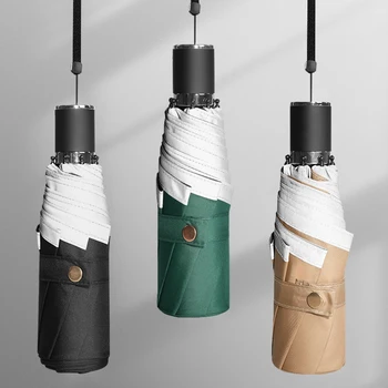 

Five Fold Clear Travel Umbrella Rain Women Waterproof Mini Pocket Umbrella Rain Women Small Travel Parapluie Rain Gear L