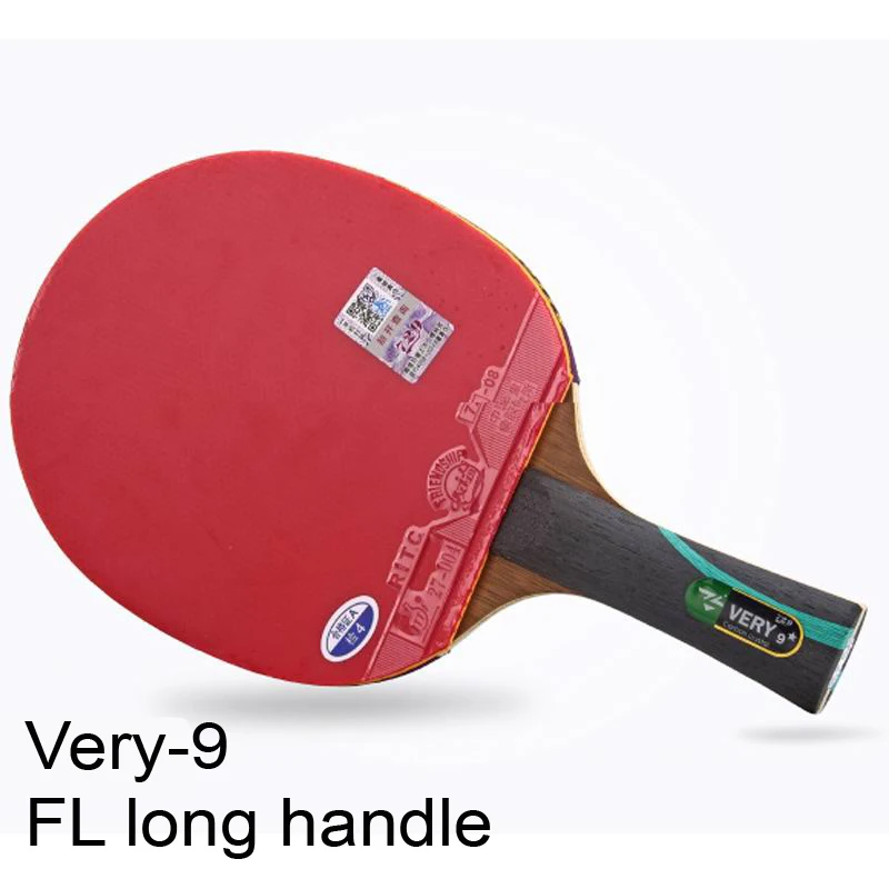 Оригинальная 729 гладкая ракетка очень-9 Быстрая атака с петлей углеродная ракетка для настольного тенниса ракетка для пинг-понга с бугорками для обеих сторон - Цвет: FL long handle