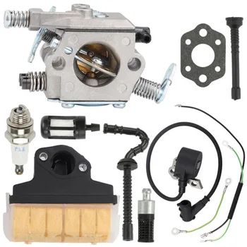 

For Stihl 021 023 025 MS250C MS250 MS210 MS230 Carburetor Ignition Coil & Filter Air Filter Spark Plug Fuel Line Oil Filter Kit