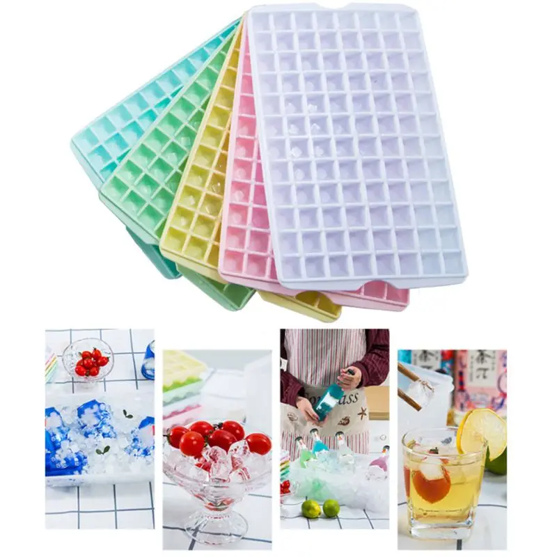

5 Pack 96 Grids Ice Cube Trays, Reusable PP Ice Cube Molds Diamond Mini Ice Cube Maker Bar Kitchen Accessories Tool