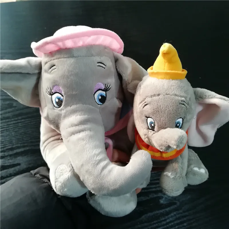 Cute Disney Dumbo and Dumbo's Mom MRS JUMBO the Elephant Stuffed Animal Plush Toy Doll Baby Kids Toys Birthday Gift 