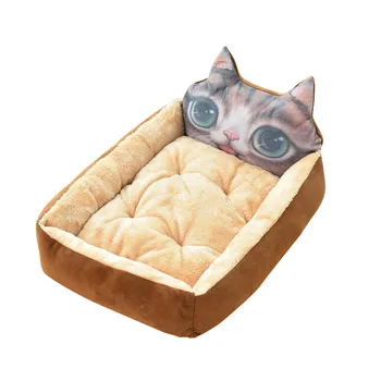 

2019 High Quality Dog House Pet dog Cashmere House Cartoon Keep Warm Bed Cushion Pet Supplies Support Wholesale Dropshipping