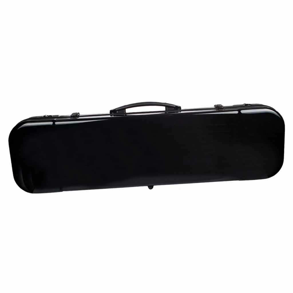 4/4 Full Size Lightwight Violin Case with Hygrometer and Carry Straps (Black)