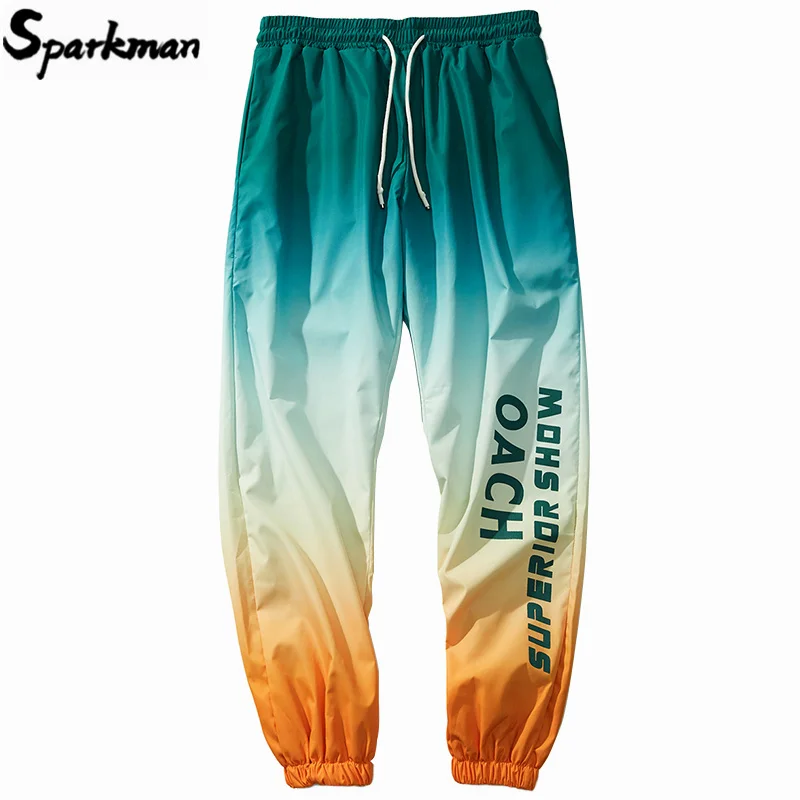 2019 Streetwear Men Pants Gradient 