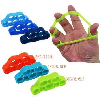 

6Pcs Silicone Finger Hand Grip Stretcher Trainer Gripper Ring Resistance Band Fitness Tools Resistance Band Hand Grip Wrist Tool