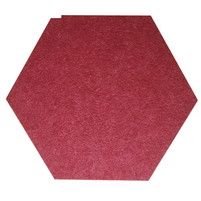 red color Одна коробка 10 шт креативные акустические панели шестигранные акустические лечебные панели экологически чистый полиэстеровый материал акустические стеновые панели - Цвет: red color