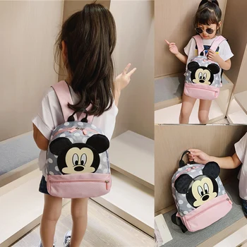 

Minnie Mouse Backpack for Boys Girls Schoolbag for Teenagers Cartoon Print Children School Bag for Students Child Kids Mochila