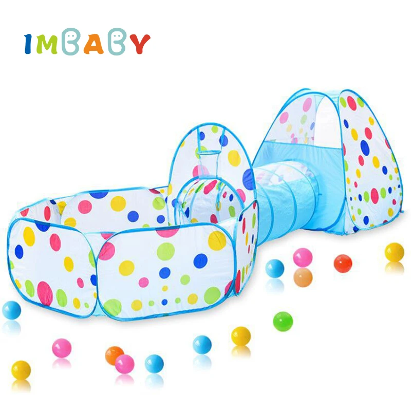 IMBABY 3 в 1 детский манеж для детей с шариками портативный забор манежа