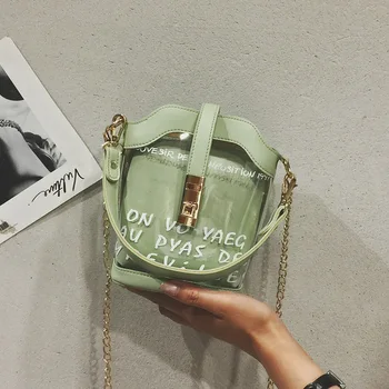 

Women Ladies Large Multi Pocket Messenger Cross Body Bag Fashion PVC Handbag PU Leather Chain Shoulder Bag Phone Purses