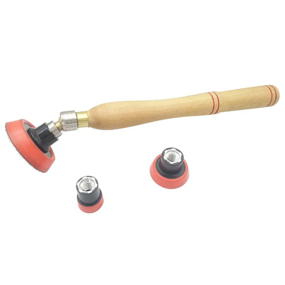 

4pcs/Set Polishing Heads+ Wood Handle Bowl Sander Tool With Sanding Heads For Lathe Wood Turning Tools Accessories