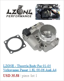 LZONE-Корпус дроссельной заслонки для 90-01 ACURA INTEGRA DA DB DC2 B16 B18C 70 мм Дроссельный клапан обновления тела JR6953