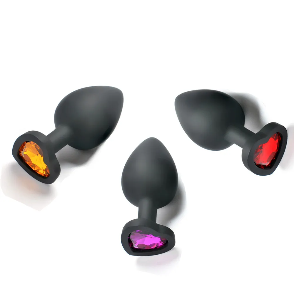 Anal Plug Sex Toys 100% Silicone Butt Tail Crystal Jewelry Trainer For Women/Man 2 Different Size Of SHAKI Adults Shop | Красота и