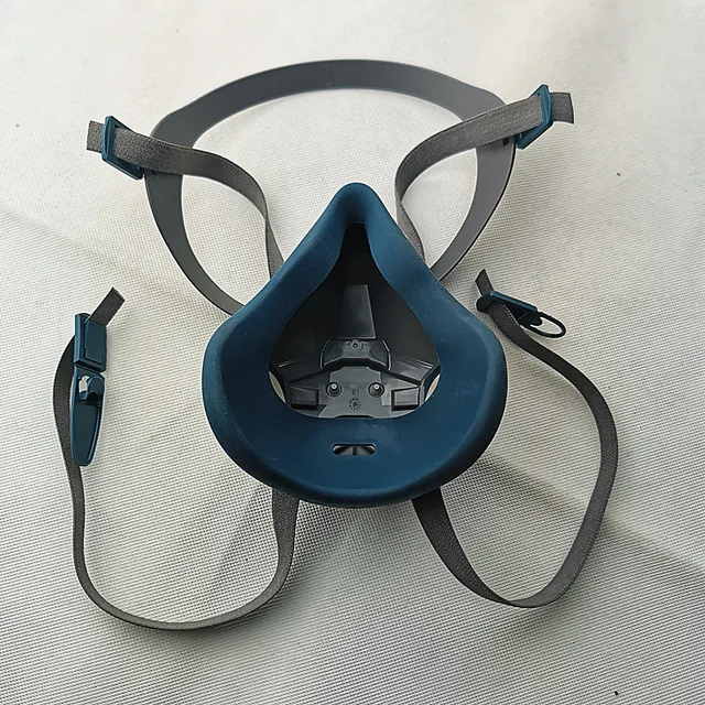 Maschera Antigas Con Filtri E Occhiali - Respiratore Semifacciale Per Verniciatura, Legno E Lavori Pesanti