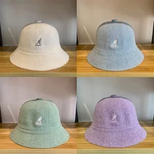 2021 New Spring Knitted Kangaroo Fisherman Hat Classic Logo Solid Female Painter Hat Wool Hat Tide Women's Hat
