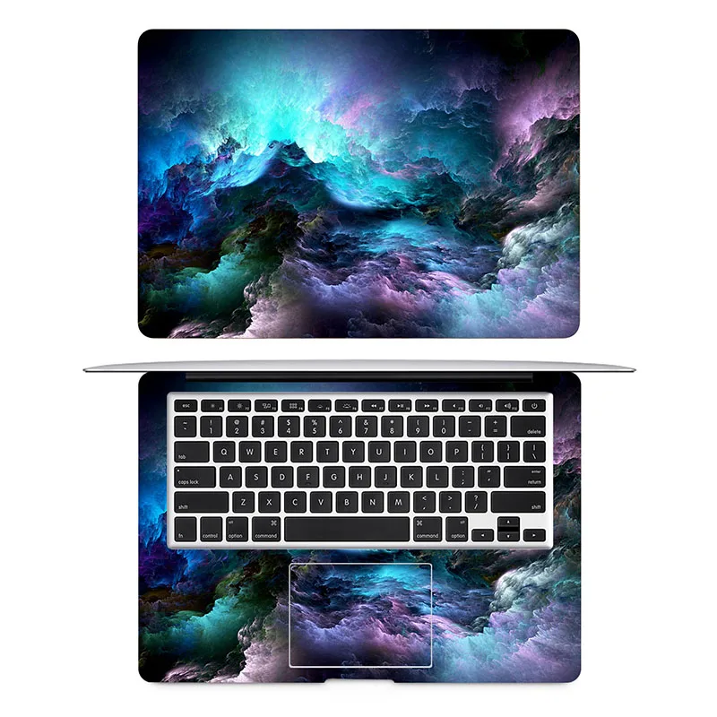 Наклейка для ноутбука с волшебными облаками для Apple Macbook Pro Air retina 11 12 13 15 дюймов Mac Наклейка для книги защитная пленка - Цвет: AC side