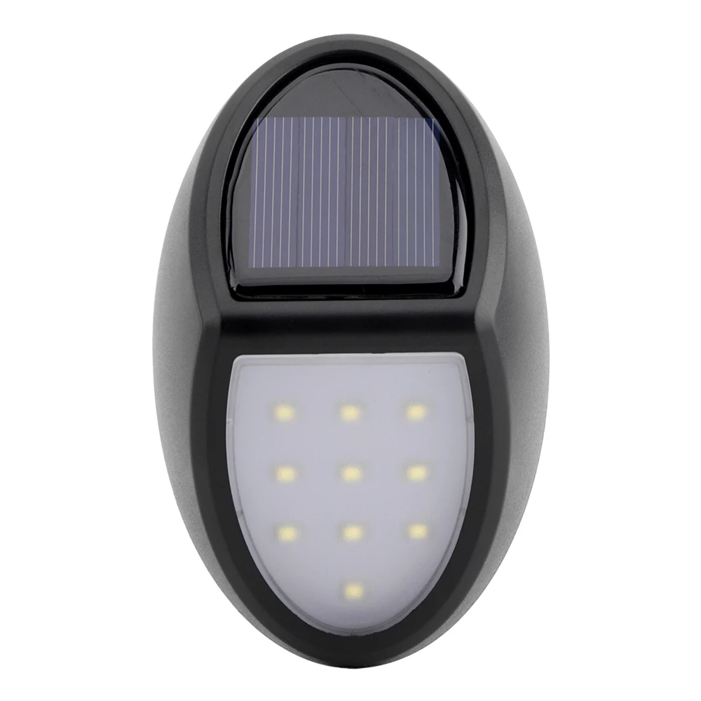 10LED 100 светодиодный солнечный светильник датчик движения Солнечный садовый фонарик с защитой от воды Открытый Солнечный настенный светильник бра Энергосберегающий Солнечный уличный свет - Испускаемый цвет: 10LED