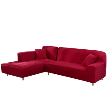 

Elastic Sofa Cover Stretch Fabric Solid Color Corner Couch Anti-ash Decor Covers Universal