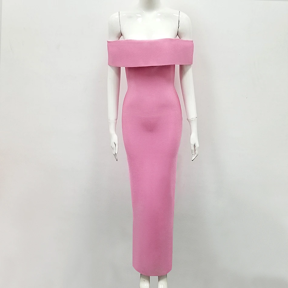 Liser-2019-nova-primavera-vestido-feminino-slash-neck-bandage-vestido-sexy-bodycon-elegante-celebridade-festa-rosa