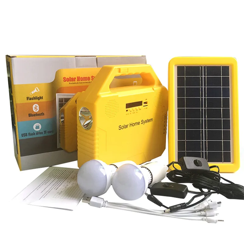 

3W Solar power system home lighting kit solar panel mobile charge