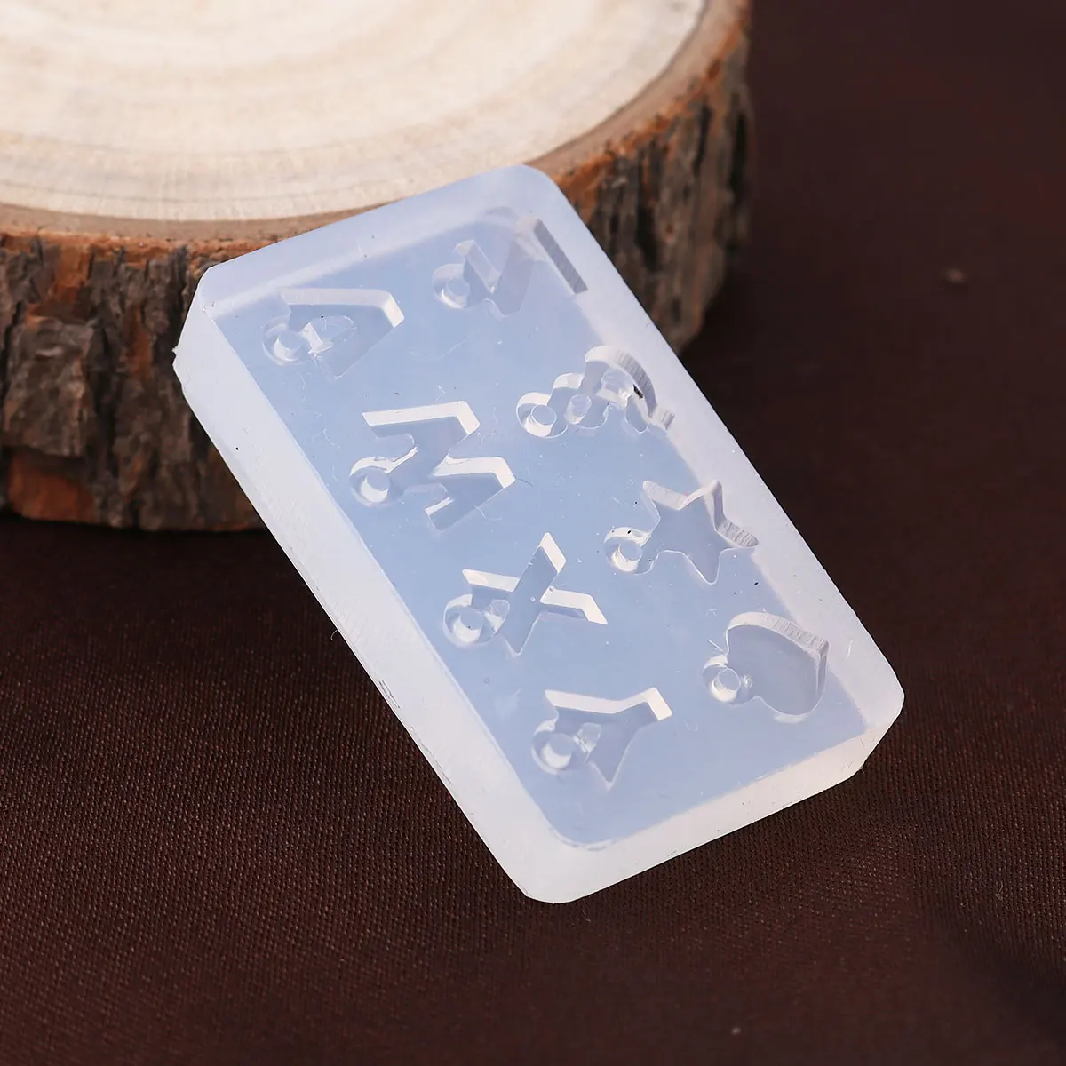 

Silicone Resin Mold For Jewelry DIY Making Rectangle Transparent Clear Initial Alphabet/ Capital Letter 4.8cm x 2.9cm, 1 Piece
