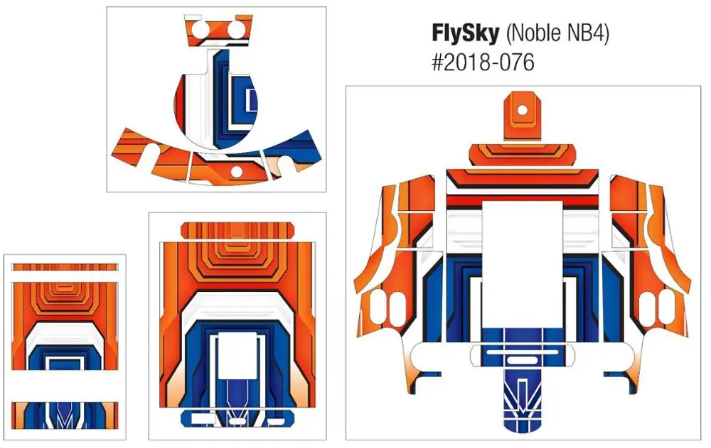 Наклейки для радиоуправления flysky NB4