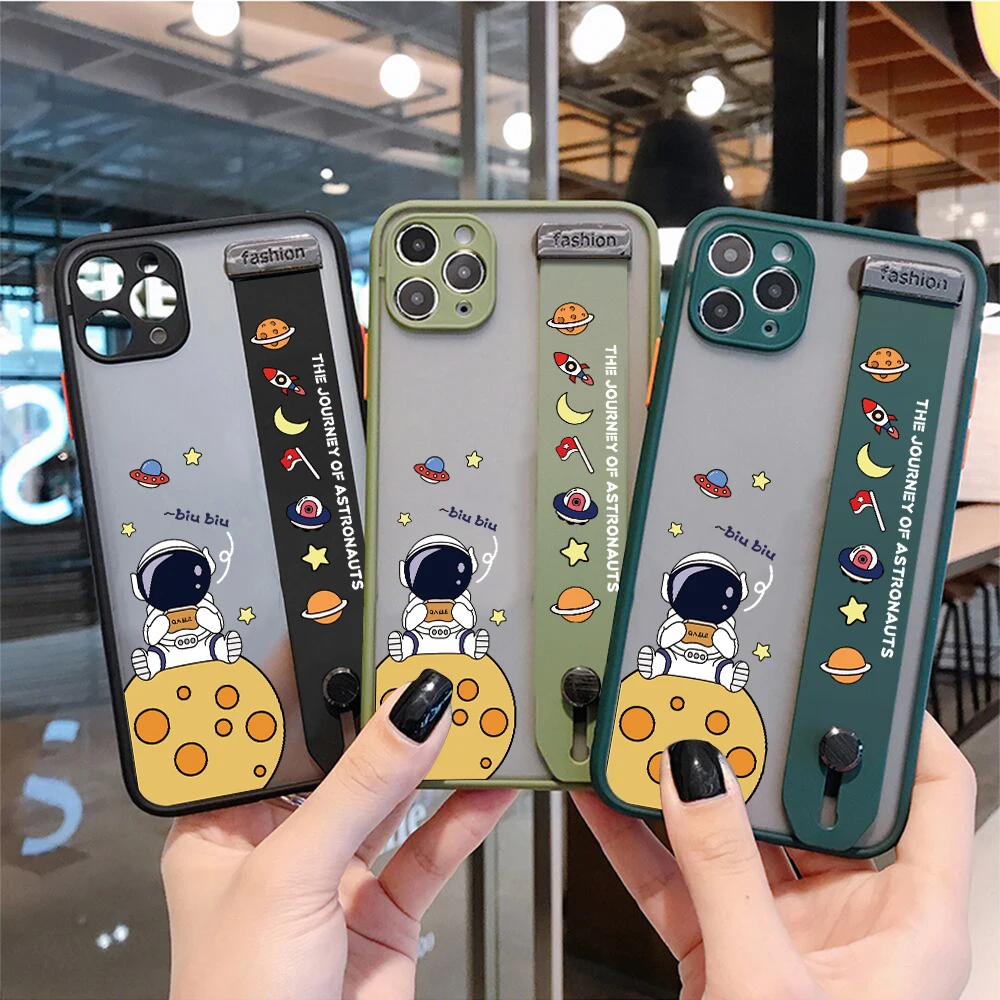 Custodia Per Telefono Skin Feel Per Oneplus Nord 2 5G 9 Pro 8T Ce Nord N100 N10 5 5T Custodia Per Cinturino Da Polso Per Astronauta Spaziale Simpatico