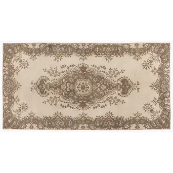 

Handmade Beige Vintage English English Area Rug 115x233 Cm-3'9''X7'8''