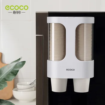 

Wall-mounted Household Water Dispenser Disposable Cup Holder Simple Automatic Cup Taker Paper Plastic Easy-to-take Storage So