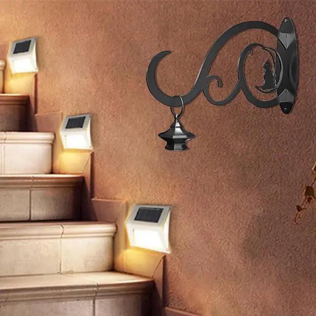 Függő Növények Tartó Hold Európai Stílusú Fali Horog Kovácsoltvas Vintage Finom Virág Edény Fal Ültető Erkélyre - Image 2