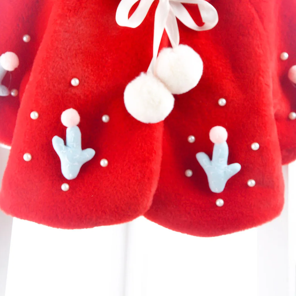 New Baby Girl Coat Toddler Winter Clothes Long Sleeve Warm Hooded Cartoon Jacket Hooded Outerwear Coats#3s