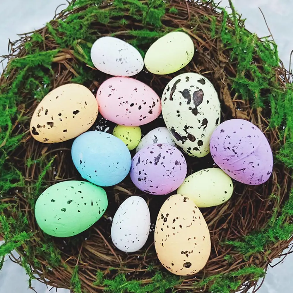 Easter Eggs Decor 20pcs Bright Color DIY Non-toxic