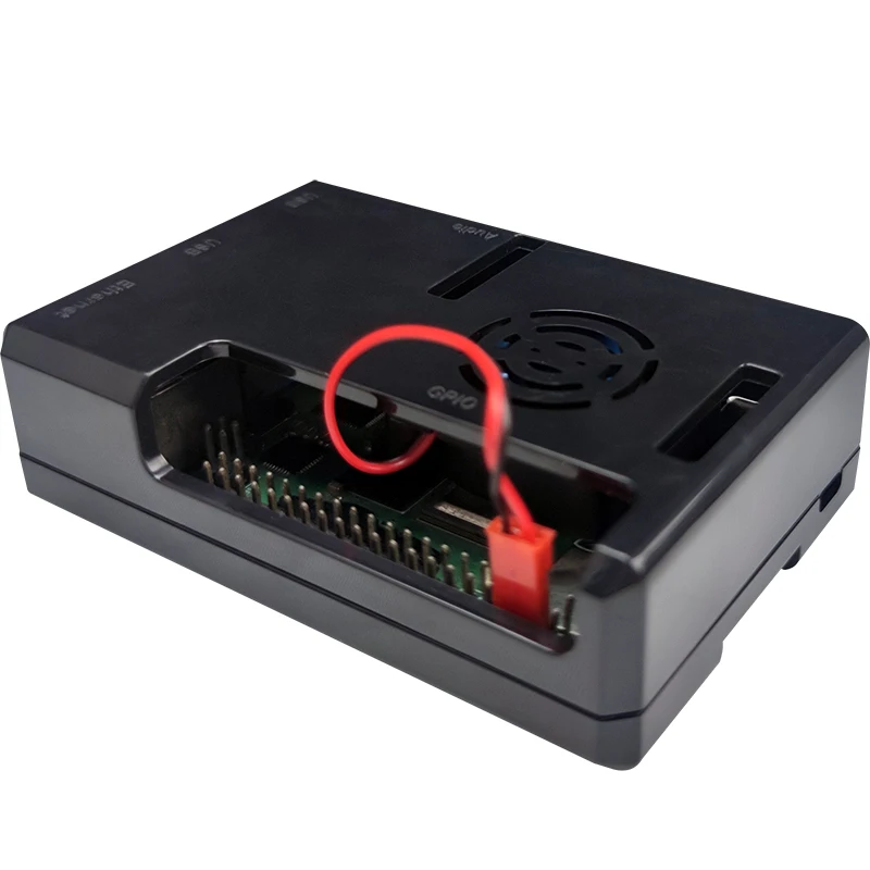 

Raspberry pi 4 case Raspberry Pi Case with Cooling Fan, Black case Transparent Case for Raspberry Pi 4 Model B, Pi 4B, Pi 4